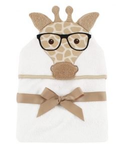 giraffe baby cotton hooded bath towel