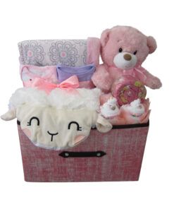 My First Teddy Extra Large Baby Girl Hamper