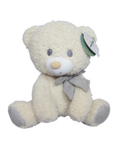 First and Main White Teddy bear baby plush toy