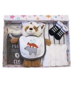 Bear Cub Luxurious Baby Boy Hamper Memory Box Gift Set