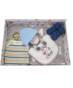Cute Donkey Boy Baby Essentials Gift Box
