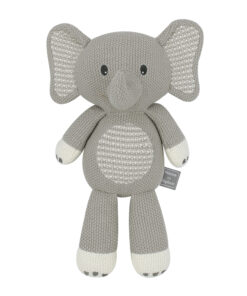 Mason Elephant Cotton knitted Baby Soft Toy Rattle