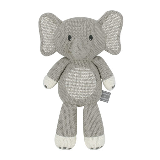 Mason Elephant Cotton knitted Baby Soft Toy Rattle