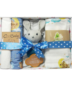 Heirloom Rabbit Organic Cotton Baby Boy Gift Box