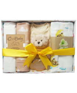 Heirloom Teddy Organic Cotton Baby Gift Box