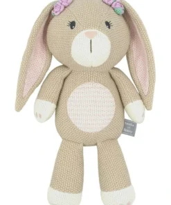 Knitted Bunny Baby Girl Large Nappy Cake - Image 2
