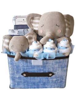Elephant Large Baby Boy Cupcakes Hamper