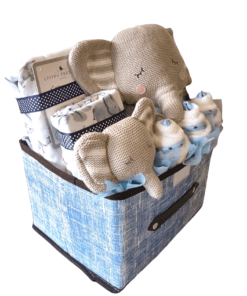 Knitted Elephant Large Baby Boy Cupcakes Hamper - Image 3